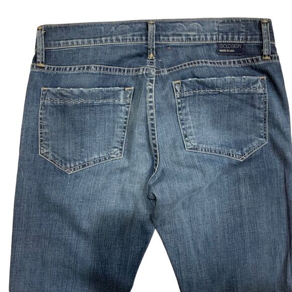 GOLDSIGN‎ Jeans Frontier Straight Leg Mid-Rise Med. Wash WMN EU26 US2 see msrmts - Picture 8 of 11